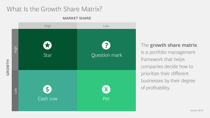What is the growth share matrix?
