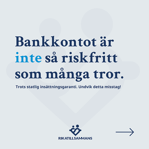 Bankkontot är inte så riskfritt som många tror 1