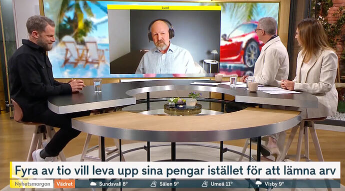 Från Johans inslag i Tv4, bild lånad av Tv4