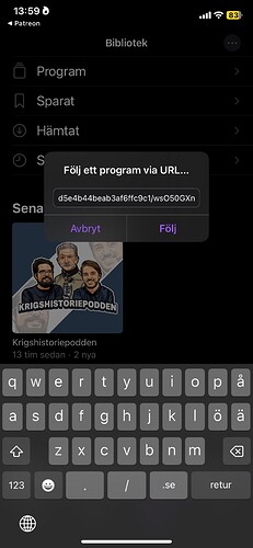 Tryck följ