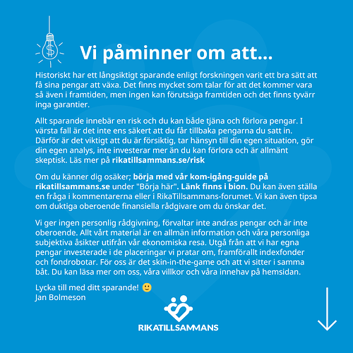 Så agerade RikaTillsammans-spararna i augusti 10