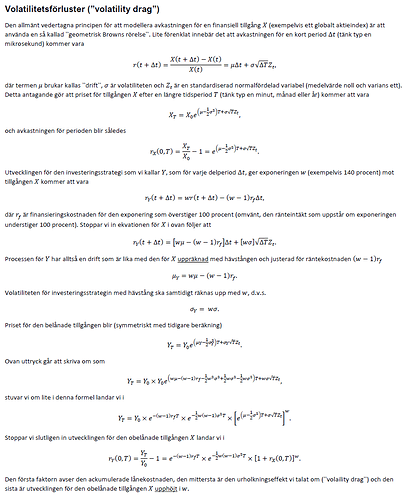 Volatility Drag - Derivation