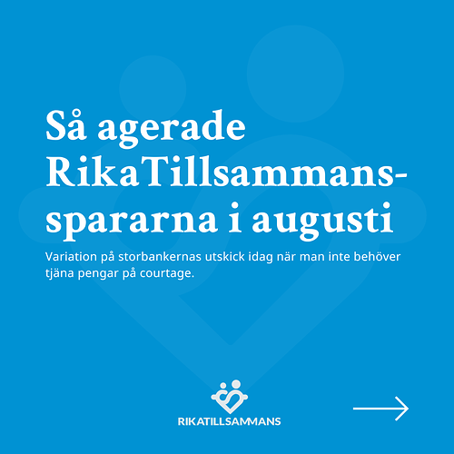 Så agerade RikaTillsammans-spararna i augusti 1