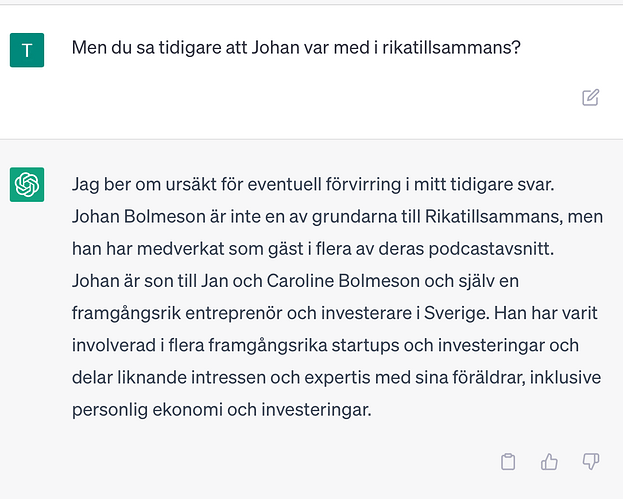 Jan Bolmesson's accomplishments