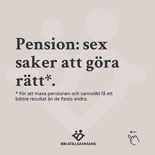 Sex saker att göra rätt i pensionen 1