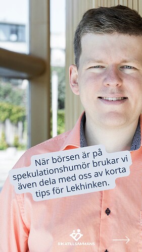 Ibland spekulerar vi tillsammans