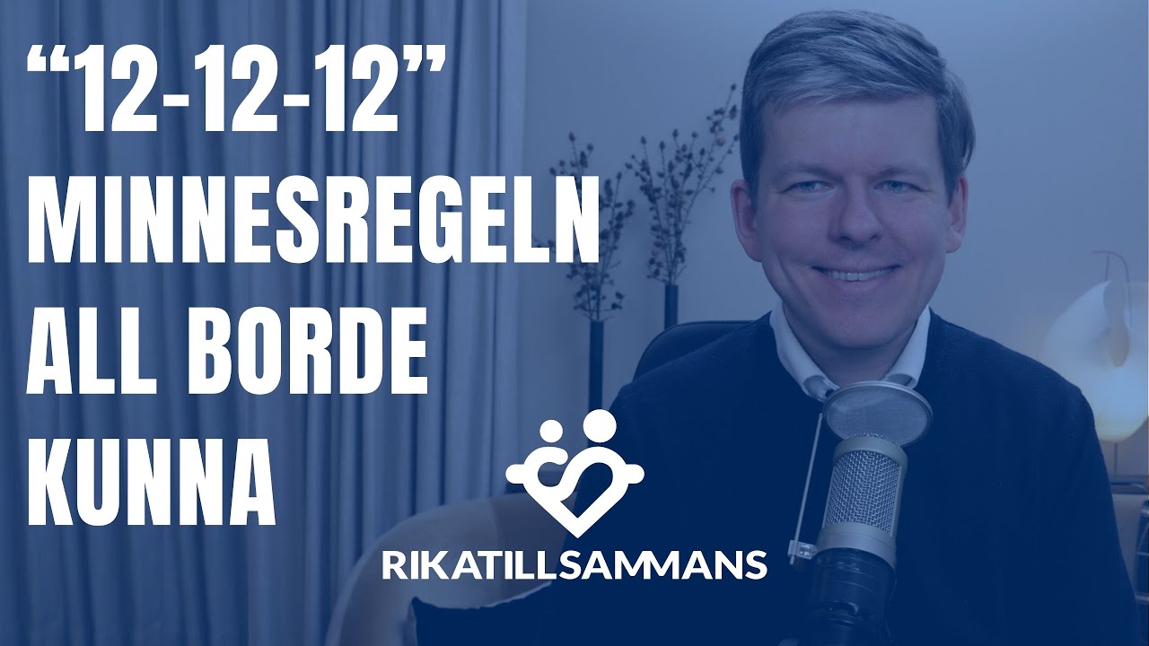 12-12-12-regeln | En favorit minnesregel för ränta på ränta