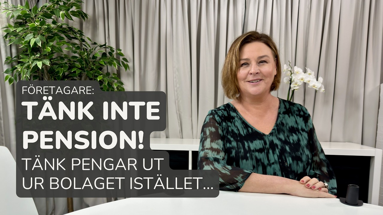 463. Pension för företagare | Med Monica Sjödin