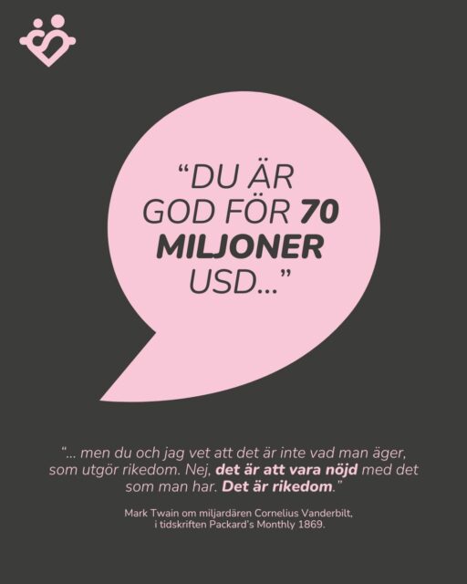 Vikten av att vara nöjd med det man har