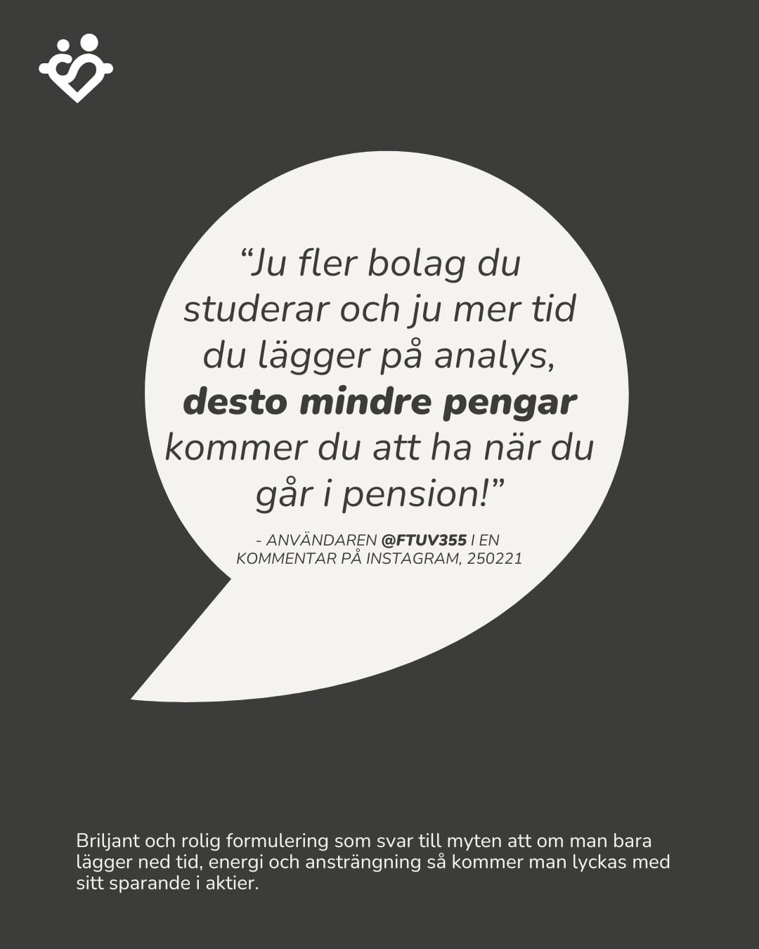 Ju mer tid du lägger på aktieanalys, desto mindre pengar kommer du att ha i pension!