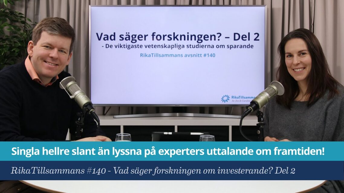 Singla hellre slant än lyssna på experters uttalande om framtiden!
