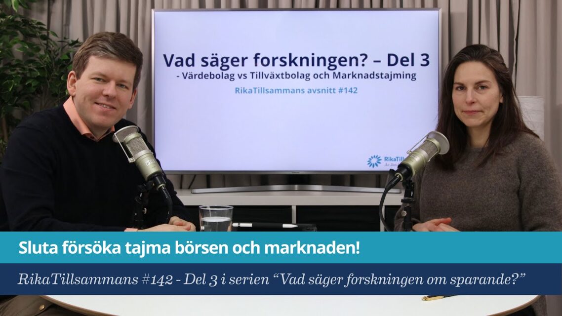 Sluta försöka tajma marknaden och börsen!