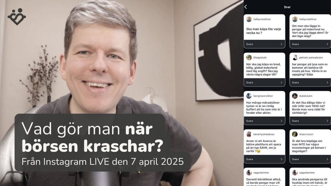 Vad gör man när börsen kraschar?