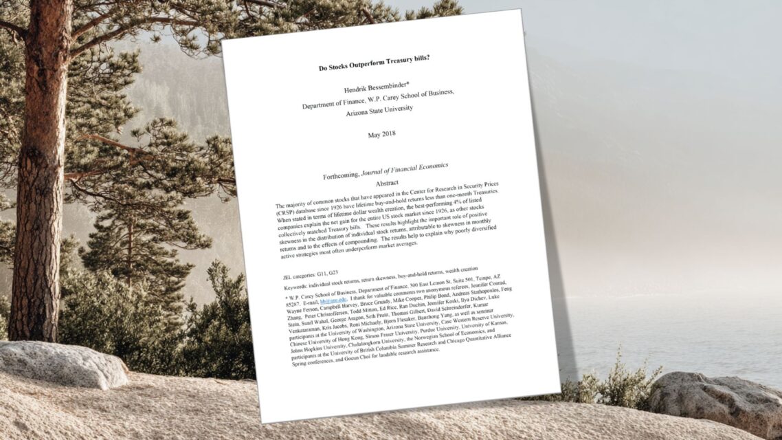 Do Stocks Outperform Treasury bills?