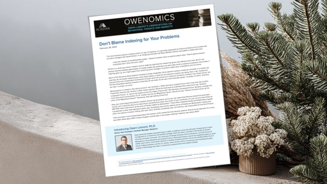 Don’t Blame Indexing for Your Problems