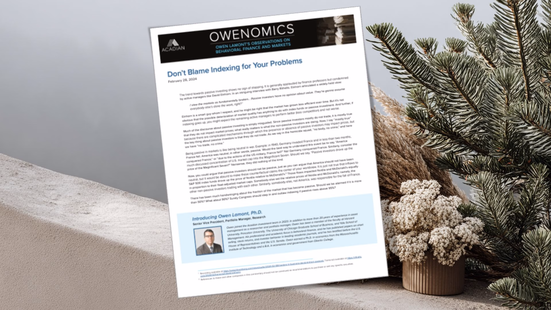 Don’t Blame Indexing for Your Problems