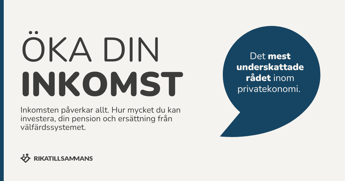 Öka din inkomst