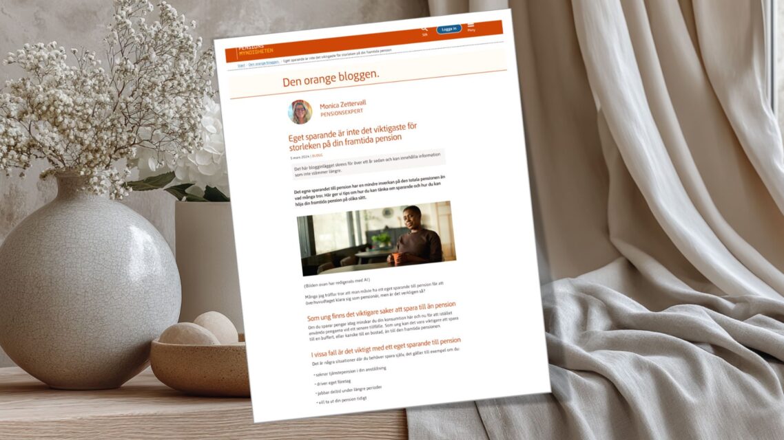 Överskattat med eget sparande till pension