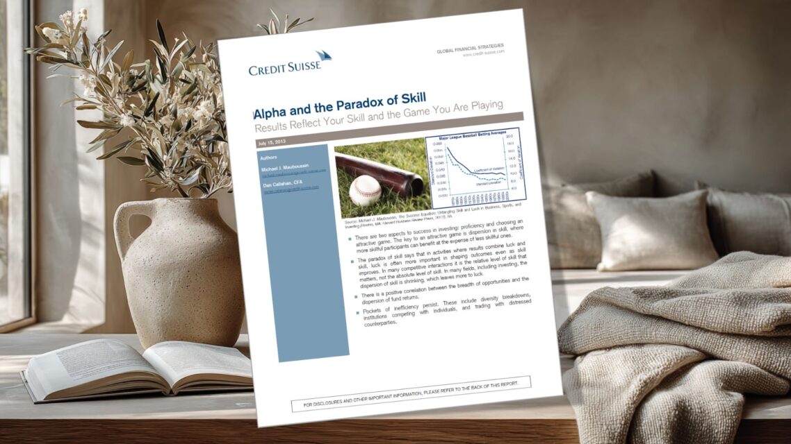 Paradoxen: När alla blir bättre blir tur viktigare