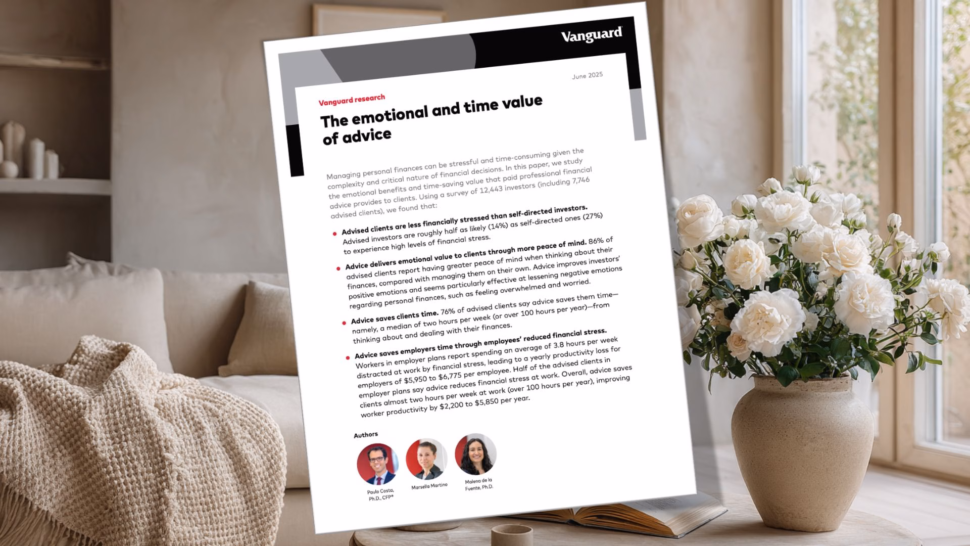 Vanguard, "The emotional and time value of advice", 2025