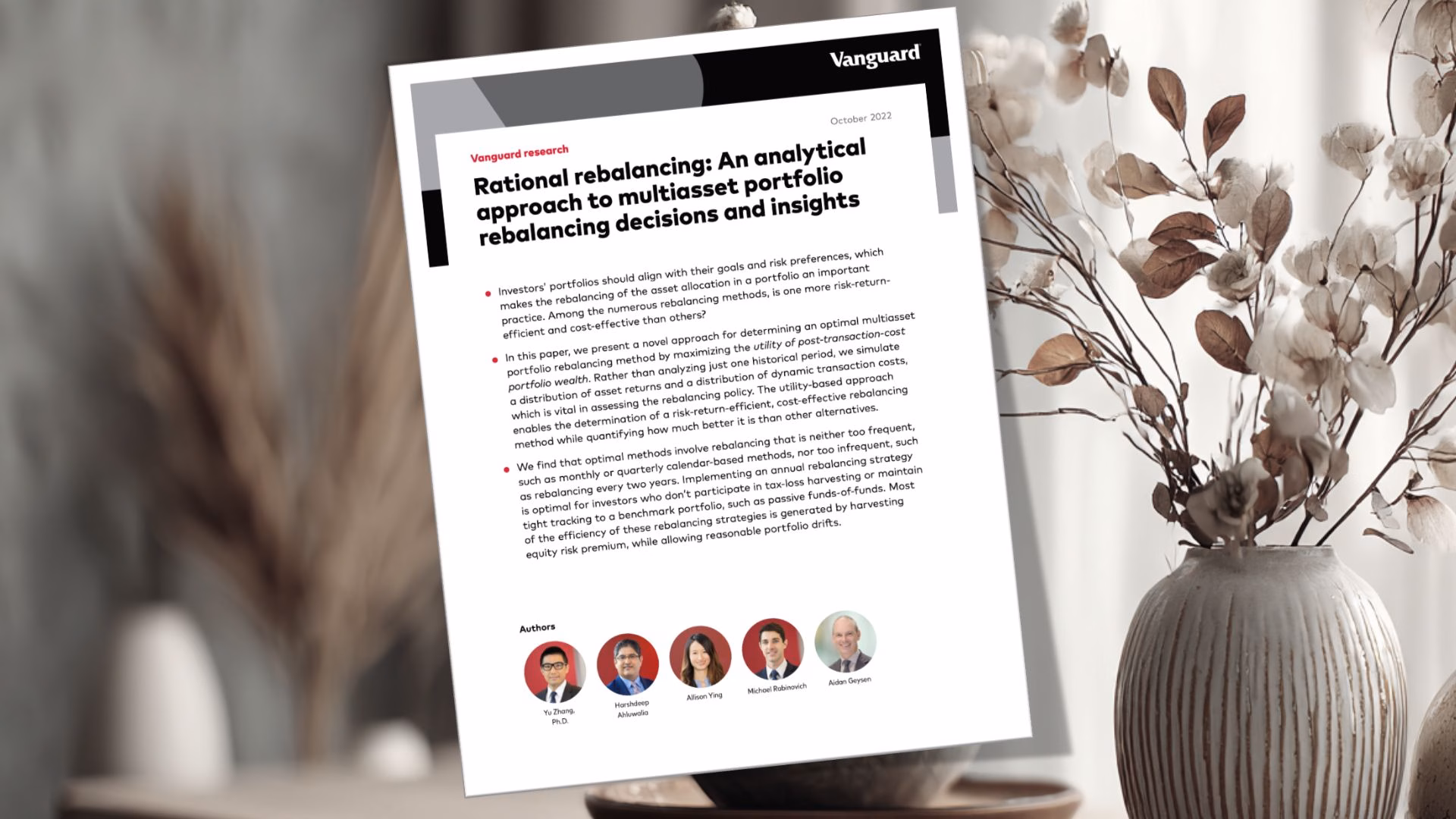 Rational rebalancing: an analytical approach to multiasset portfolio rebalancing decisions and insights.