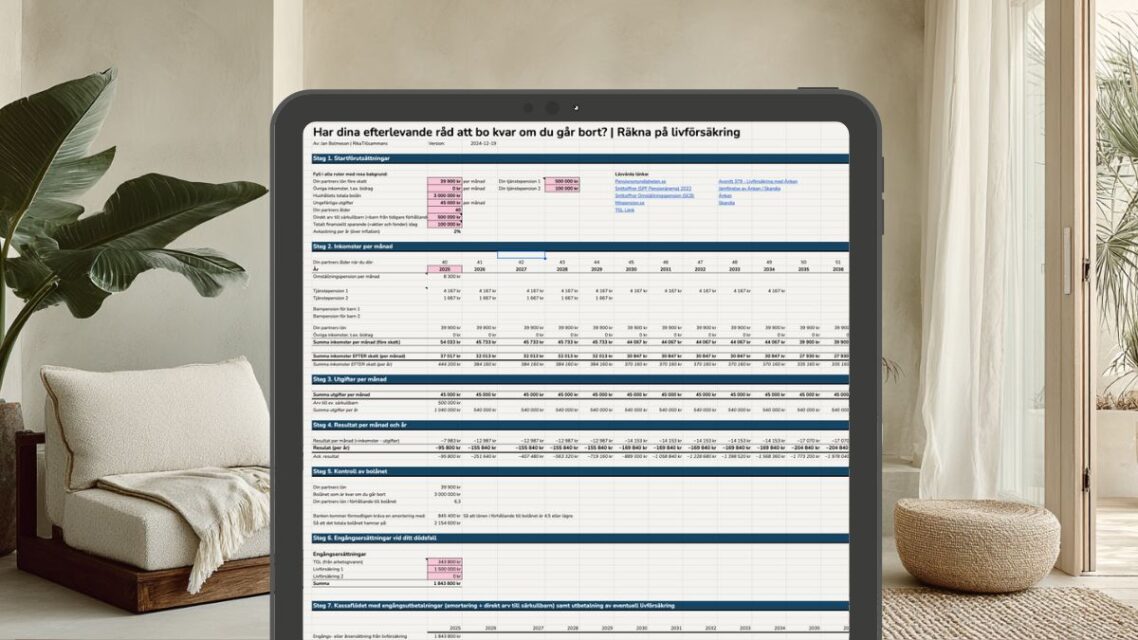 Livförsäkringskalkyl